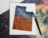 Utah Bryce Canyon National Park Watercolor Painting, Bryce Canyon National Park, Thor's Hammer Utah Print