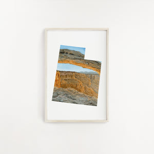 Utah Canyonlands National Park Watercolor Painting, Mesa Arch Canyonlands Souvenir, Utah Print