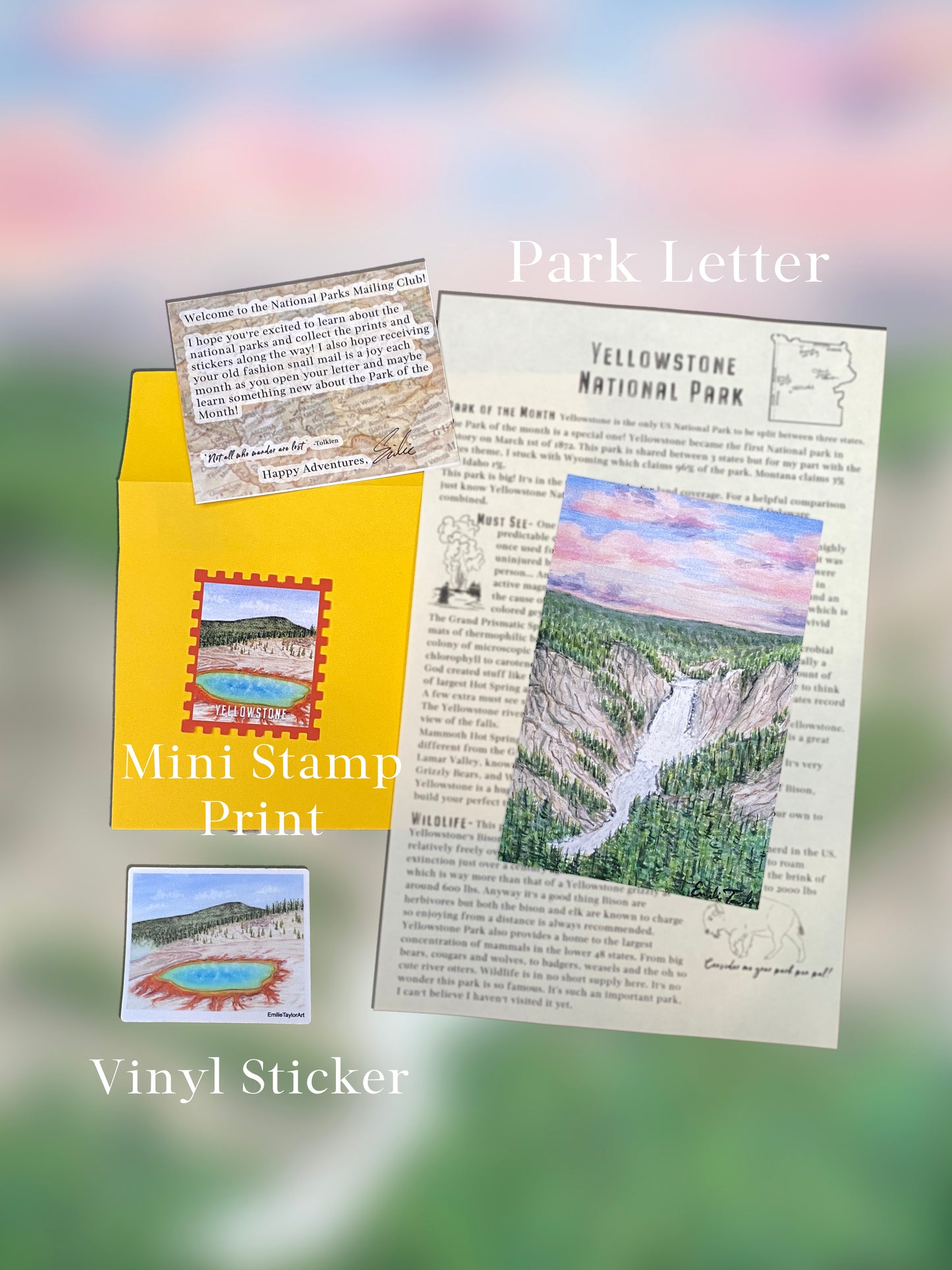 National Park Mail Club Edition #2 Yellowstone (Non Subscription/Single Mailer)