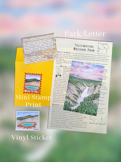 National Park Mail Club Edition #2 Yellowstone (Catch-Up Non Subscription/Single Mailer)
