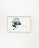 Alaska Wrangell - St. Elias National Park Watercolor Painting, Wrangell - St. Elias Souvenir Emilie Taylor Art