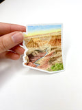 Arizona Grand Canyon National Park Decal, Watercolor Arizona Sticker, Grand Canyon Art Emilie Taylor Art