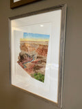 Arizona Grand Canyon National Park Original Painting Mated and framed to size 16x20 Emilie Taylor Art