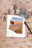 Arizona Petrified Forest National Park Watercolor Painting, Petrified Forest Souvenir Emilie Taylor Art