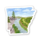 Arkansas Decal, Watercolor Arkansas Sticker, AR Car Decal, Home State Decal, State Sticker, Thermos Decal, Waterproof Arkansas Decal Emilie Taylor Art