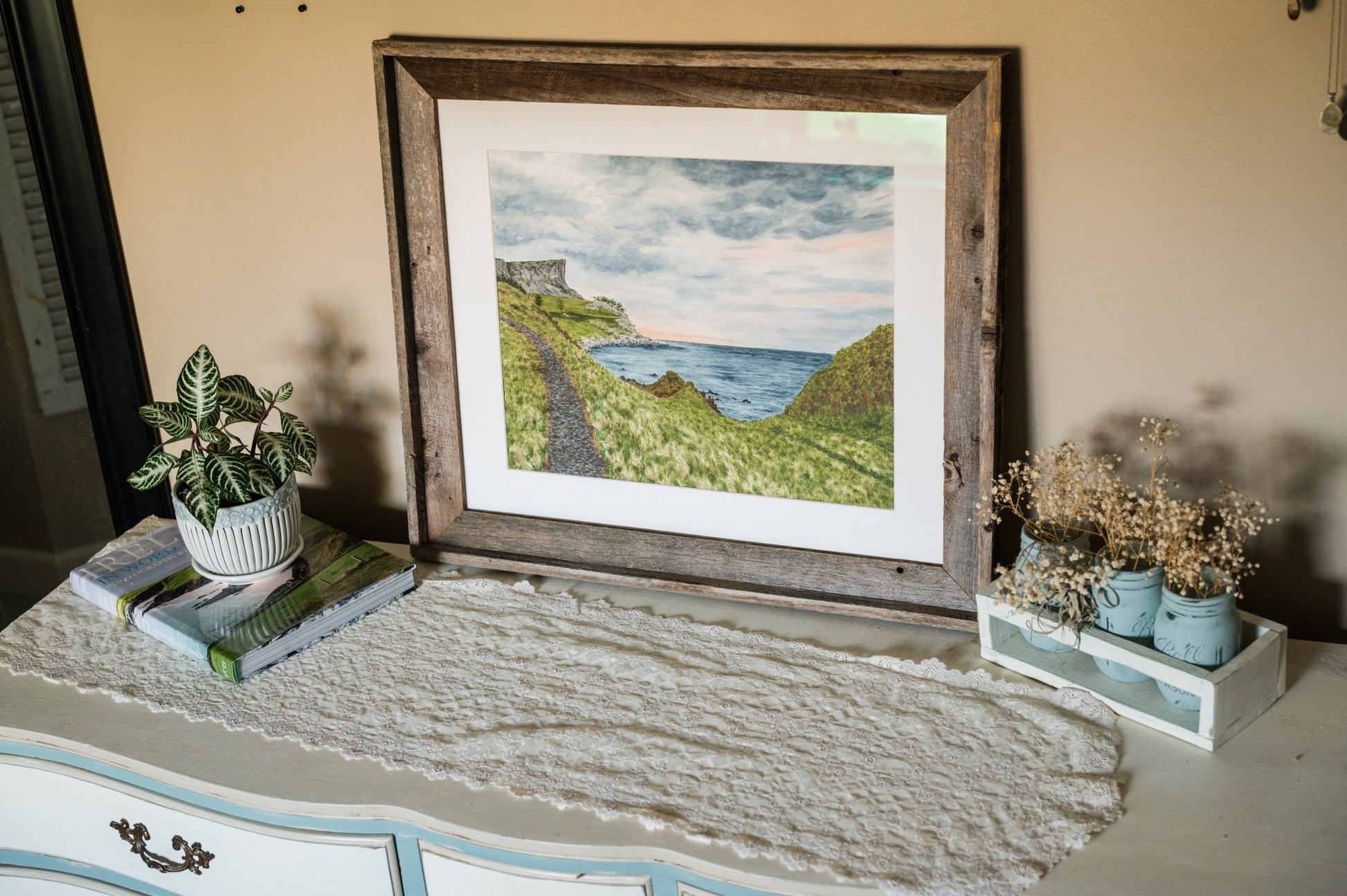 Bay of Dreams Original Painting Framed to size 20x24 Emilie Taylor Art