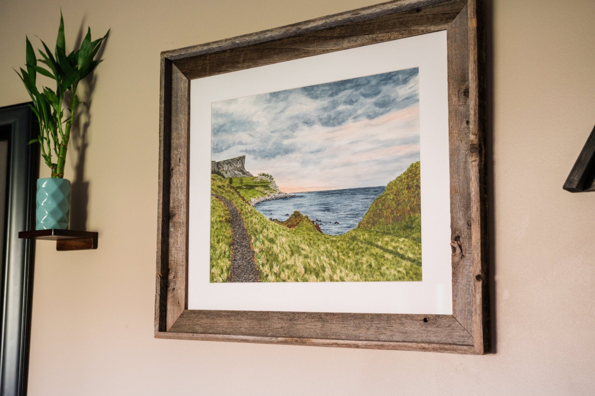 Bay of Dreams Original Painting Framed to size 20x24 Emilie Taylor Art