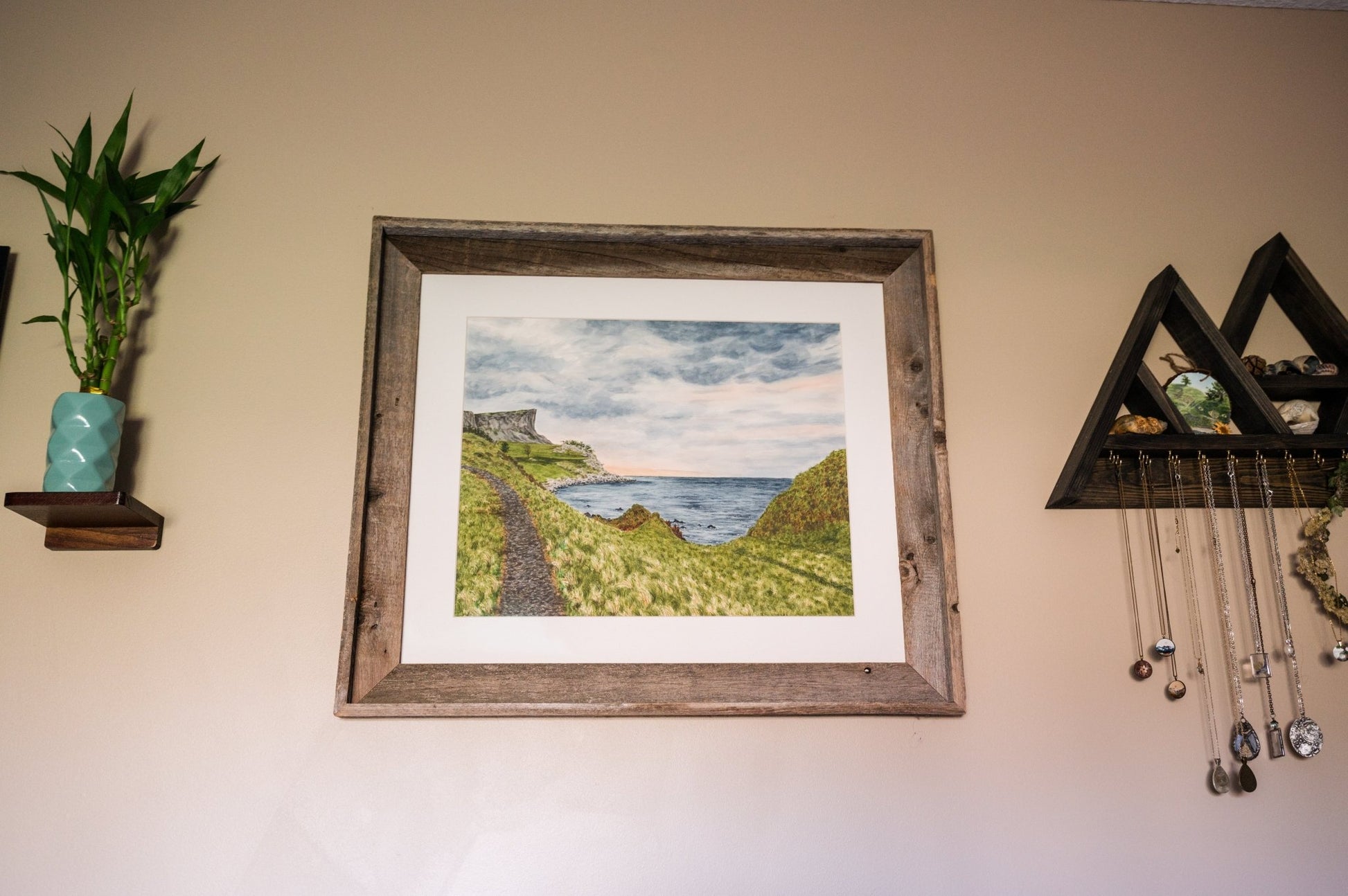 Bay of Dreams Original Painting Framed to size 20x24 Emilie Taylor Art