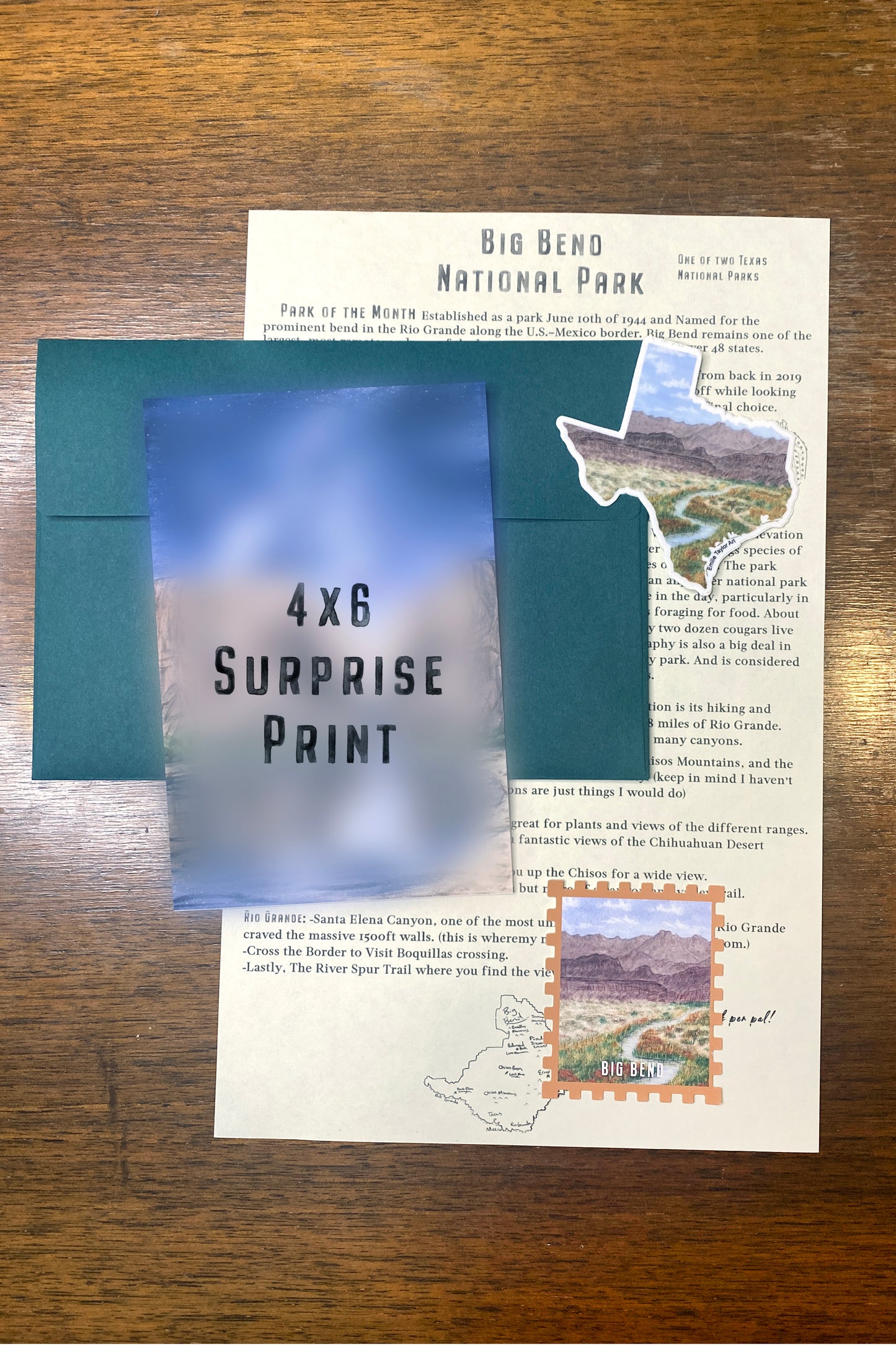 National Park Mail Club Edition #3 Big Bend (Non Subscription/Single Mailer)
