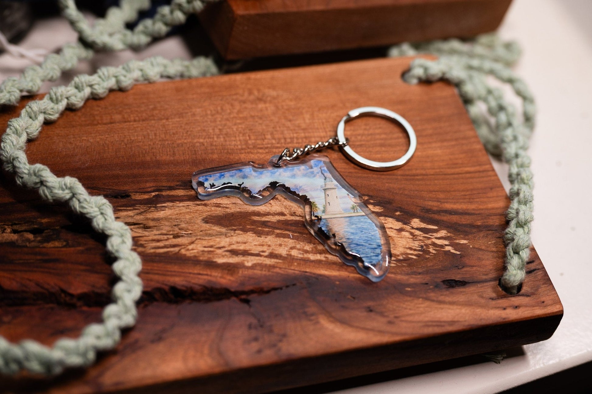 Biscayne National Park Keychain, Florida Keychain, Florida Artwork Souvenirs Emilie Taylor Art