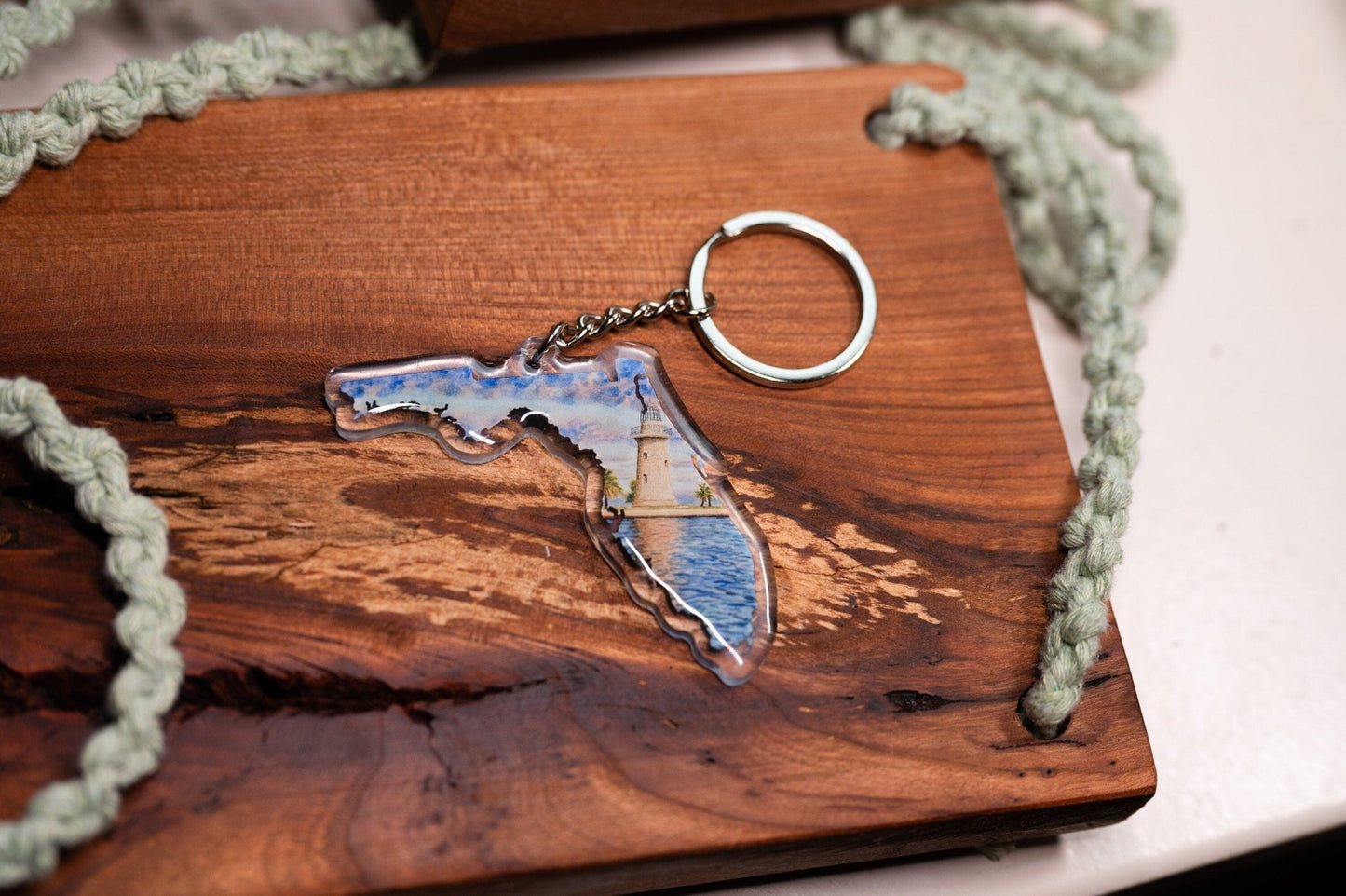 Biscayne National Park Keychain, Florida Keychain, Florida Artwork Souvenirs Emilie Taylor Art