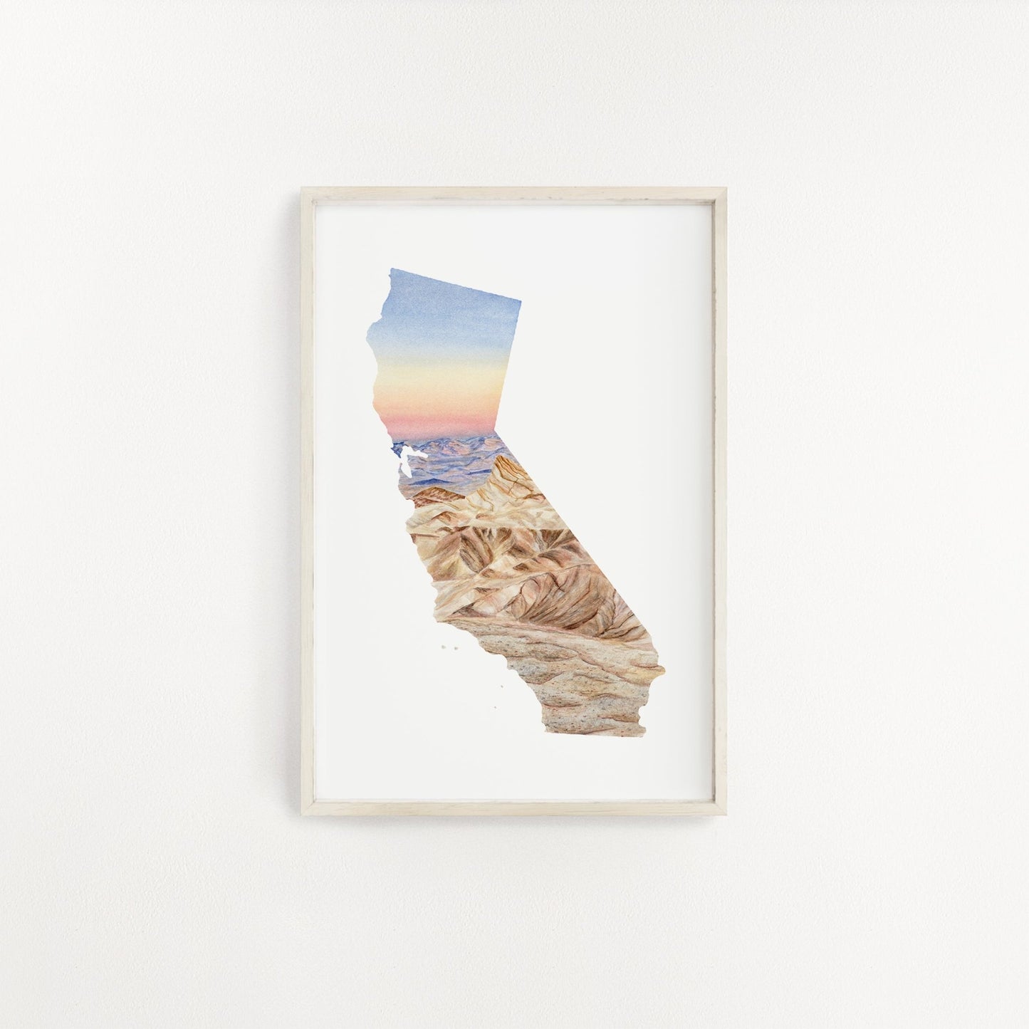 California Lassen Volcanic National Park Watercolor Print, California Lassen Volcanic Souvenir Emilie Taylor Art