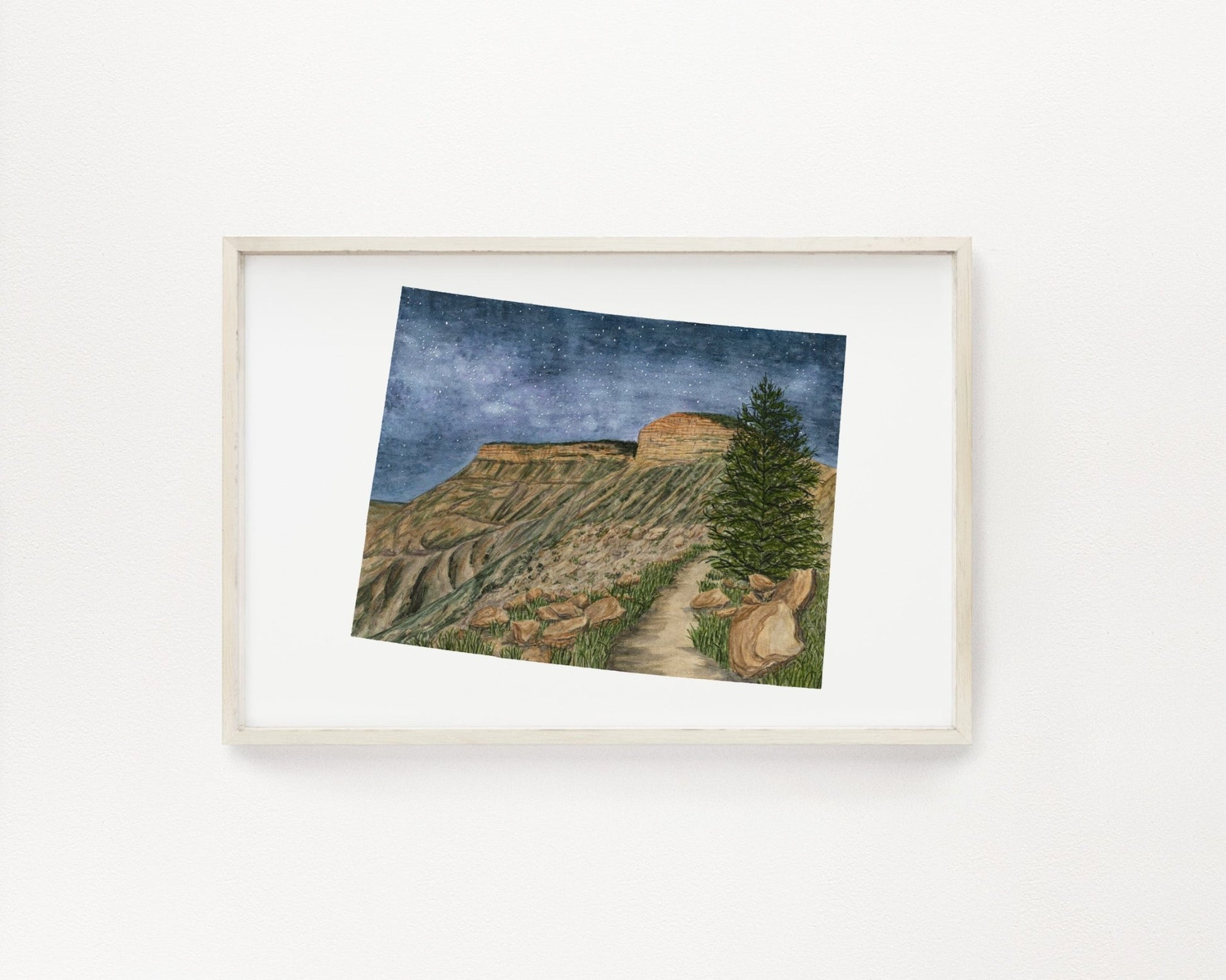 Colorado Great Sand Dunes National Park, Colorado Watercolor Painting, Great Sand Dunes Souvenir Emilie Taylor Art