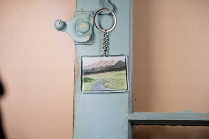 Colorado Keychain, Colorado Mountains Keychain, Colorado Artwork, State keychain, State Souvenirs, Home State Keychains Emilie Taylor Art