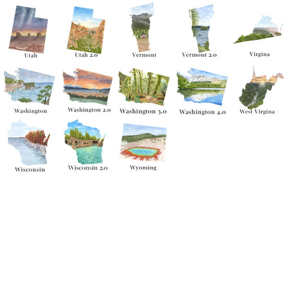Custom Trail State to State Print, Custom Home State Art, long distance relationship gift Emilie Taylor Art