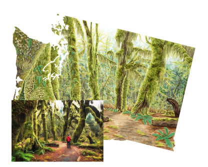 Custom Watercolor Landscape Original Painting, Custom Landscape, Custom Painting gift Emilie Taylor Art