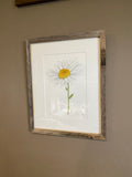 Daisy Original Painting Mated and framed to size 11x14 Emilie Taylor Art