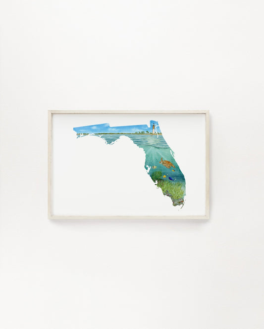 Florida Dry Tortugas National Park Print, Florida Watercolor Painting, Florida Souvenir Emilie Taylor Art