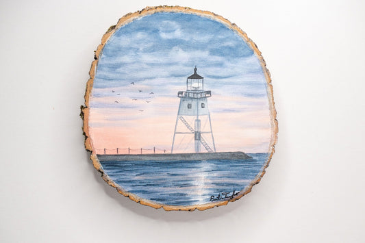 Grand Guide painting of grand marais Emilie Taylor Art
