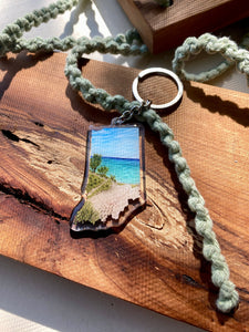 Indiana Sand Dunes National Park Keychain, Indiana Keychain, Sand Dunes Indian Souvenirs