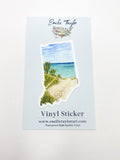Indiana Dunes National Park Decal, Watercolor Indiana Sticker, Indiana Dunes Souvenir, IN Car Decal, State Decal Emilie Taylor Art
