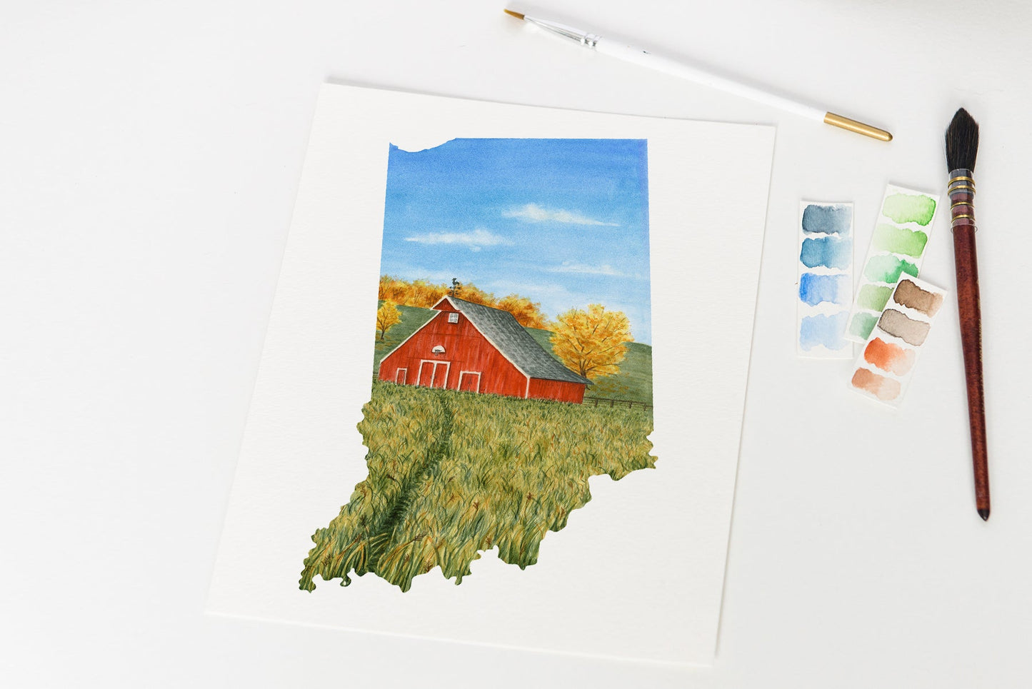 Indiana Watercolor Print, Indiana Dunes National Park Emilie Taylor Art