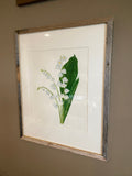 Lily of the Valley Original Painting Mated and framed to size 16x20 Emilie Taylor Art