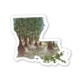 Louisiana Decal, Watercolor Louisiana Sticker, LA Car Decal, State Decal, State Sticker, Thermos Decal, Waterproof Louisiana Decal, LA Decal Emilie Taylor Art