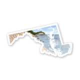 Maryland Decal, Watercolor Maryland Sticker, MD Car Decal, State Decal, State Sticker, Thermos Decal, Waterproof Maryland Decal, MD Decal Emilie Taylor Art