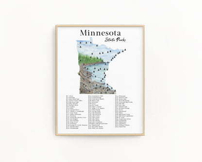 Minnesota State Park Tracker | State Parks of Minnesota Emilie Taylor Art