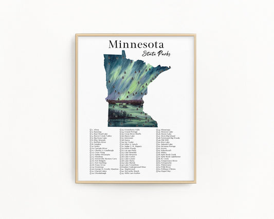 Minnesota State Park Tracker | State Parks of Minnesota Emilie Taylor Art