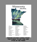 Minnesota State Park Tracker | State Parks of Minnesota Emilie Taylor Art