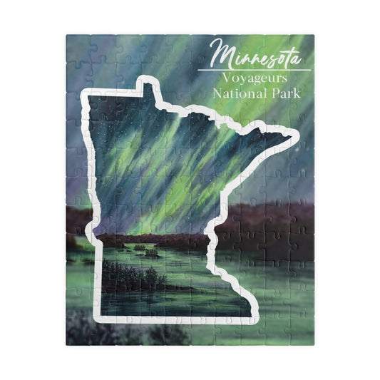 Minnesota Voyageurs National Park Puzzle (110 piece) Emilie Taylor Art