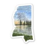 Mississippi Decal, Watercolor Mississippi Sticker, MS Car Decal, State Decal, State Sticker, Thermos Decal, Waterproof Mississippi Decal Emilie Taylor Art