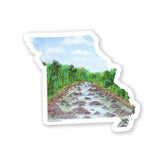 Missouri Decal, Watercolor Missouri Sticker, MO Car Decal, State Decal, State Sticker, Thermos Decal, Waterproof Missouri Decal Emilie Taylor Art