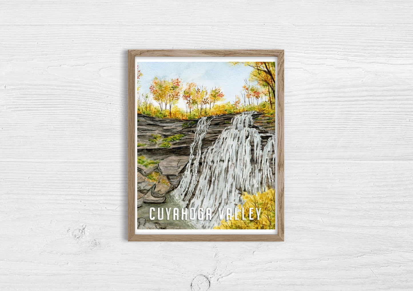 National Park Poster, Watercolor Art National Parks 16x20 Emilie Taylor Art