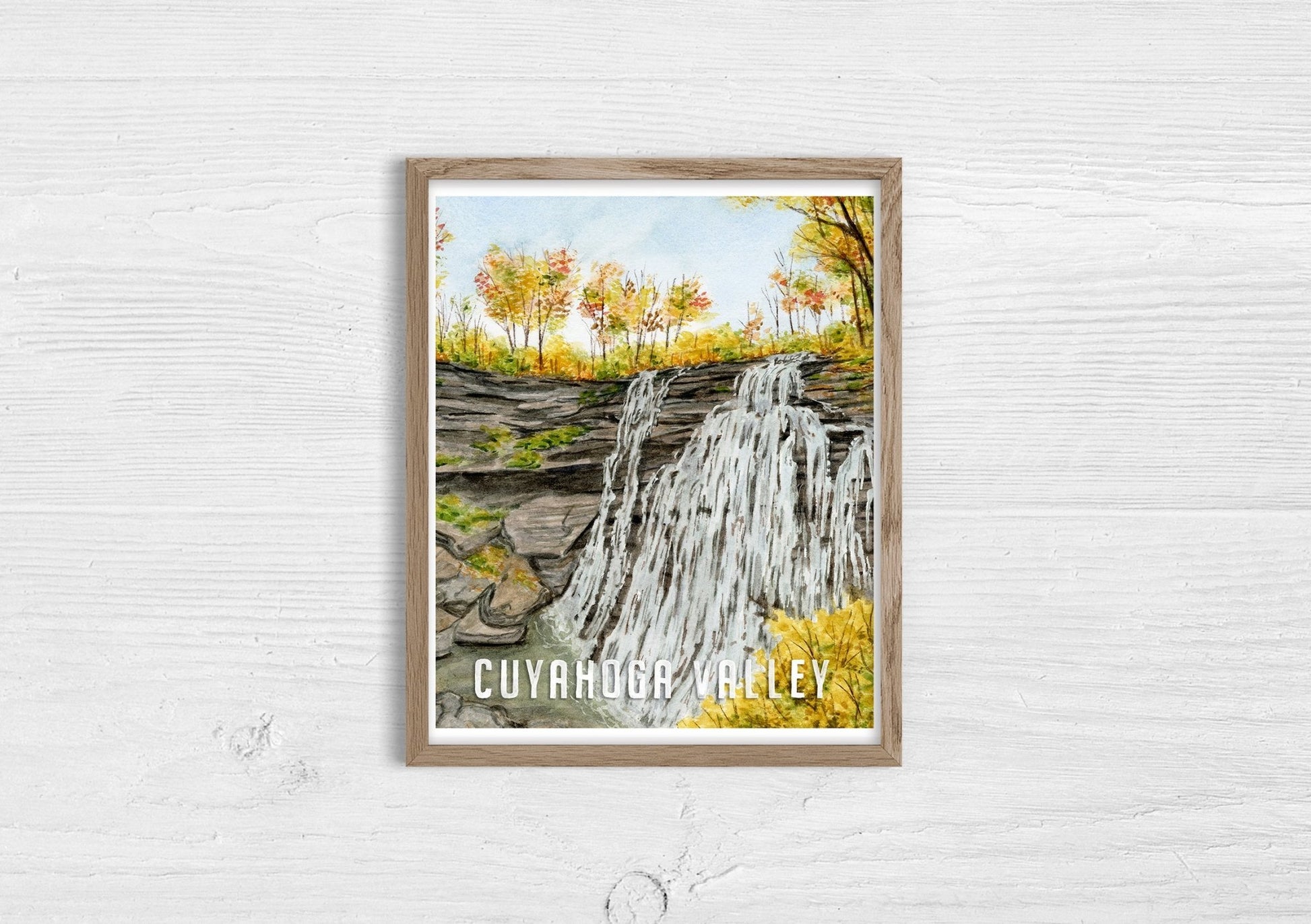 National Park Poster, Watercolor Art National Parks 16x20 Emilie Taylor Art