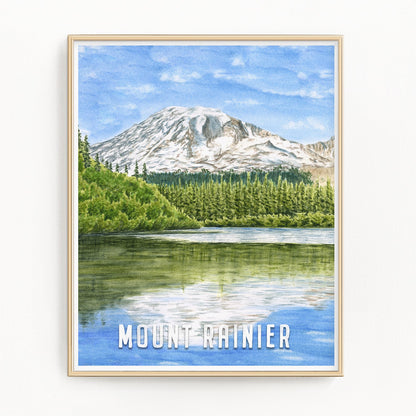 National Park Poster, Watercolor Art National Parks 16x20 Emilie Taylor Art