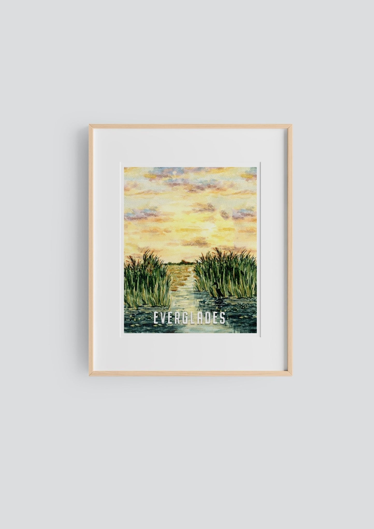 National Park Poster, Watercolor Art National Parks 16x20 Emilie Taylor Art