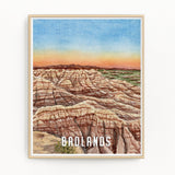 National Park Poster, Watercolor Art National Parks 16x20 Emilie Taylor Art