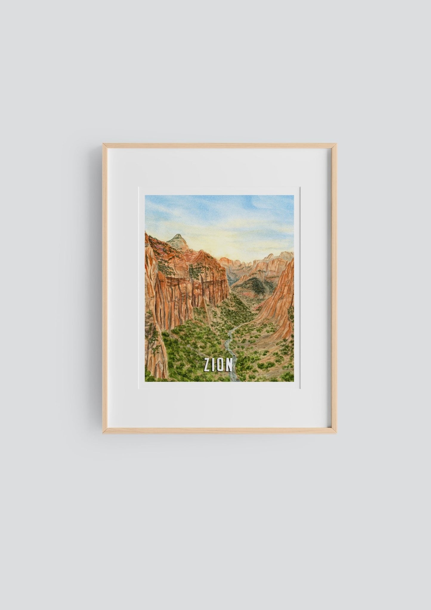 National Park Watercolor art Poster | Pick from all 63 US National Parks Emilie Taylor Art