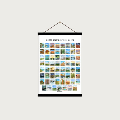 National Parks Poster Minimalist Edition Emilie Taylor Art
