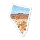 Nevada Decal, Watercolor Nevada Sticker, NV Car Decal, State Decal, State Sticker, Thermos Decal, Waterproof Nevada Decal, NV Decal Emilie Taylor Art