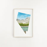 Nevada Great Basin National Park Watercolor Great Basin Painting, Nevada National Park Print Emilie Taylor Art