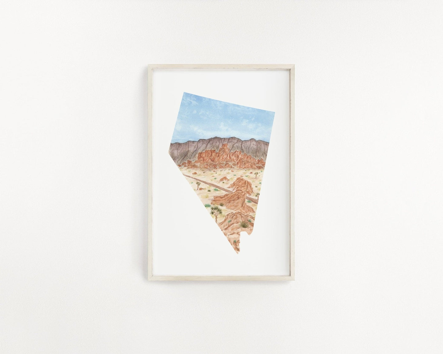 Nevada Great Basin National Park Watercolor Great Basin Painting, Nevada National Park Print Emilie Taylor Art