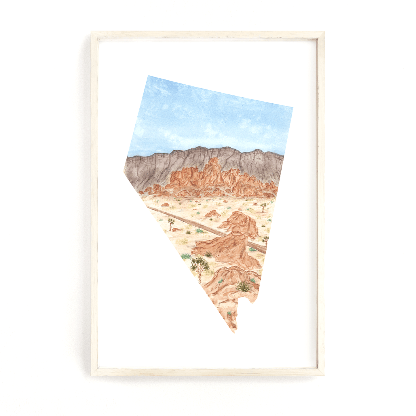 Nevada Great Basin National Park Watercolor Great Basin Painting, Nevada National Park Print Emilie Taylor Art