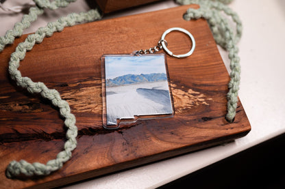 New Mexico White Sands National Park Keychain, New Mexico State keychain Souvenir Emilie Taylor Art