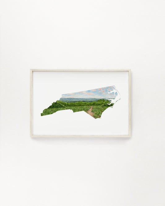 North Carolina Great Smoky Mountains Watercolor Print, Mountains of North Carolina State Art Emilie Taylor Art