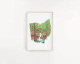 Ohio Cuyahoga Valley National Park Watercolor Painting, Cuyahoga Valley Souvenir Emilie Taylor Art