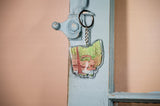 Ohio Hocking Hill Park Keychain, Ohio Keychain, Ohio Artwork, State keychain Emilie Taylor Art